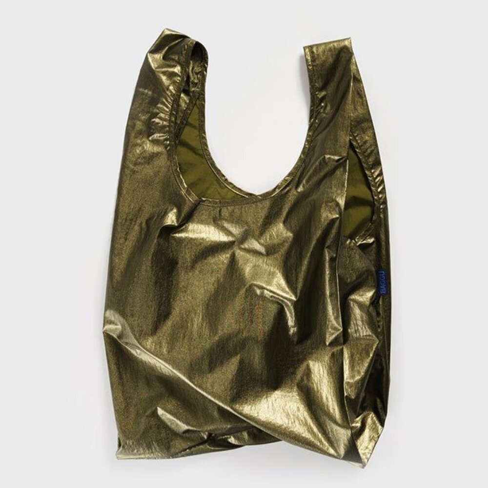 NWT Standard Baggu - Brass Metallic